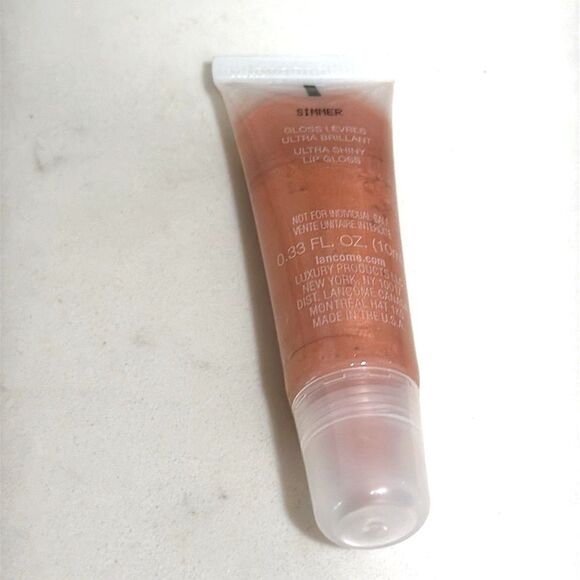 Lancome Juicy Tubes lip gloss "Simmer" Opalescent Creamy Nude Shine Hydration - Picture 7 of 7
